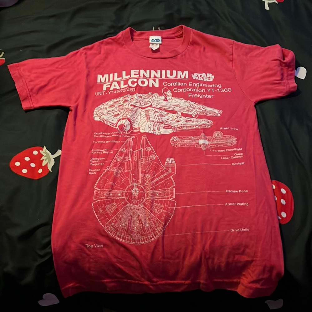 Star Wars shirt Millennium Falcon size S
